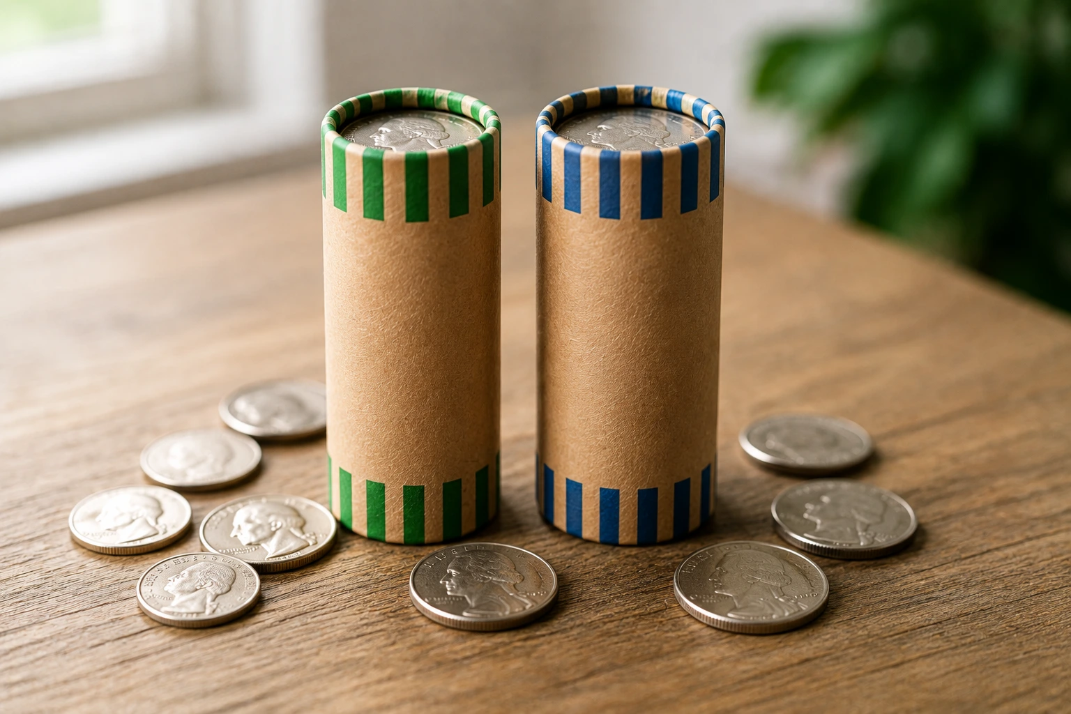 Dime roll versus nickel roll comparison, how much is a roll of dimes worth
